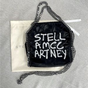 Stella Mccartney falabella mini tote with letters